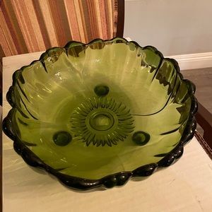 Vintage Indiana Glass Large Serving Bowl